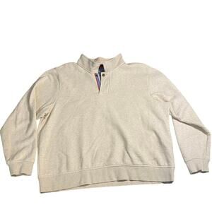 Orvis Men's Snap Neck Pullover Sweater – XXL – Beige